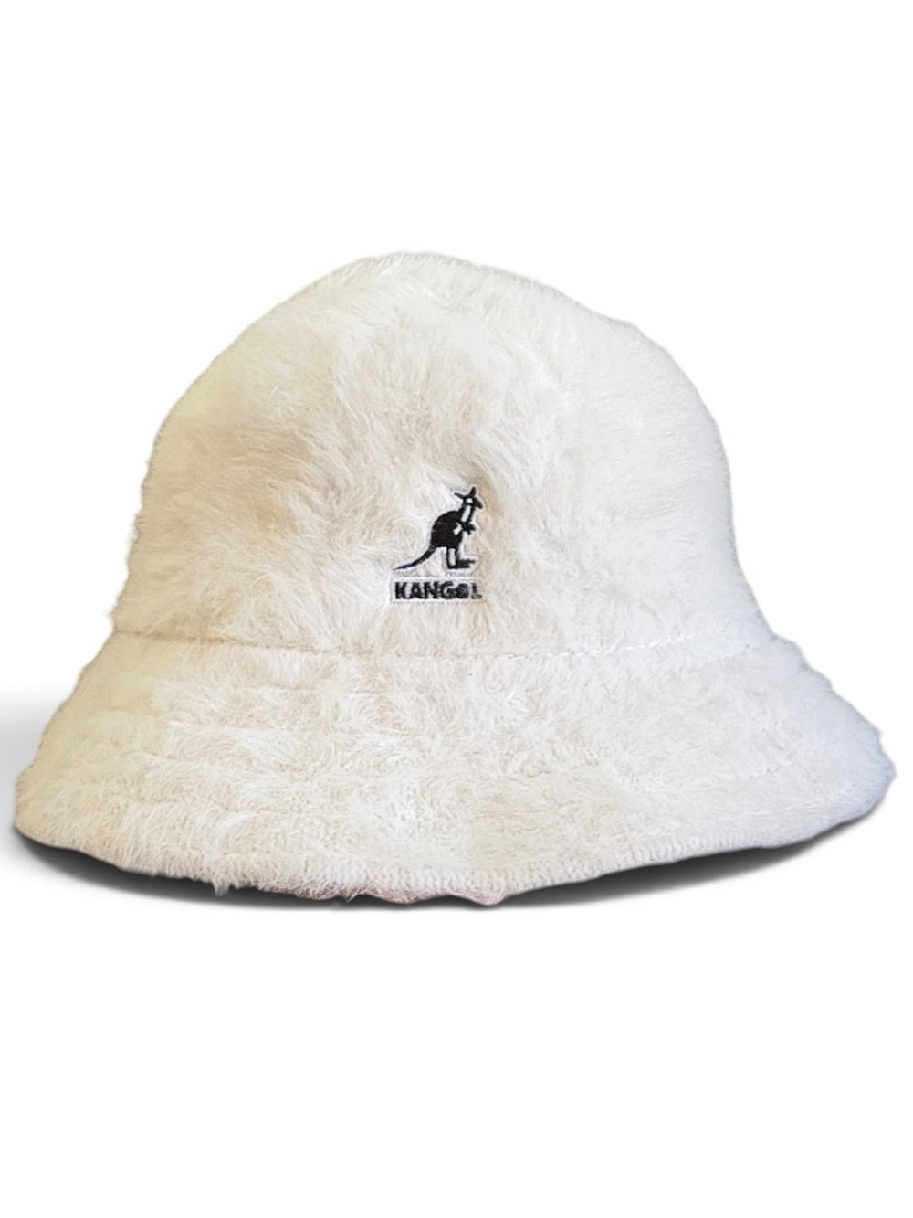 Kangol Furgora Casual Bucket Hat Real Fur Men’s M White/Ivory
